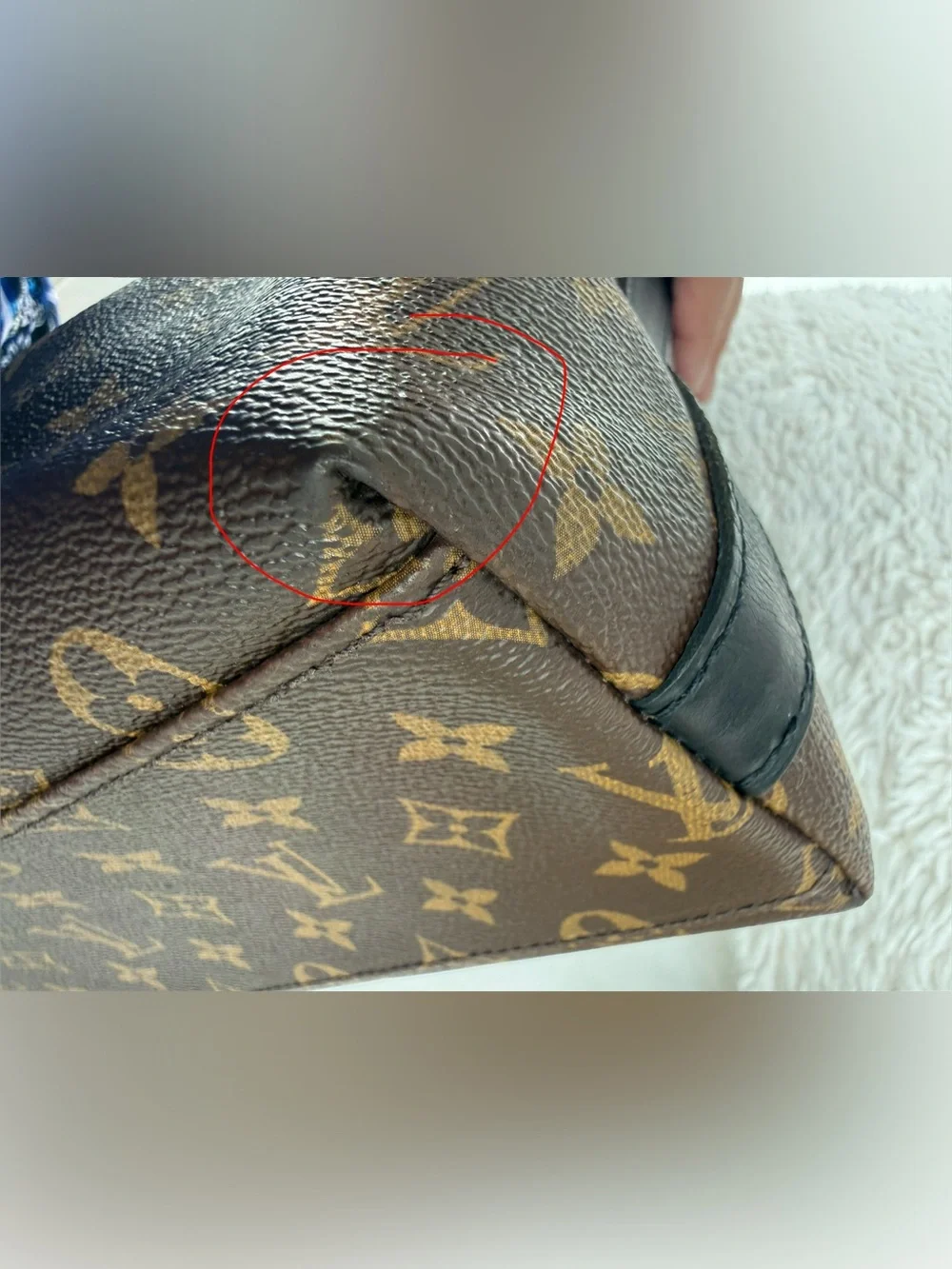 Louis Vuitton Monogram Macassar Kitan Tote Bag Briefcase M40388 DustBag Included